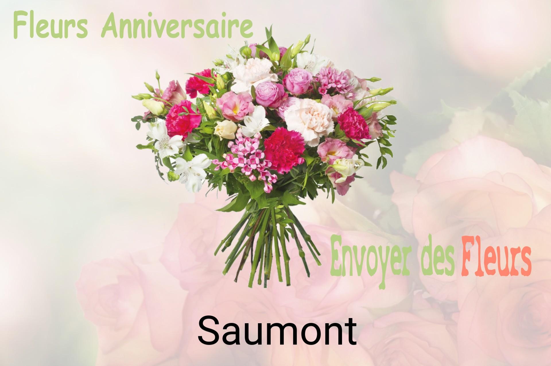 Bouquet de fleurs d’anniversaire livré à Saumont